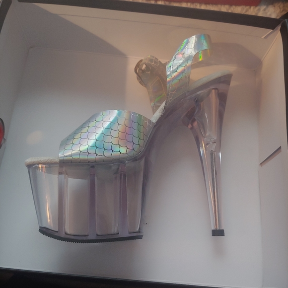 Pleaser Shoes - Iridescent Mermaid Platform Heels